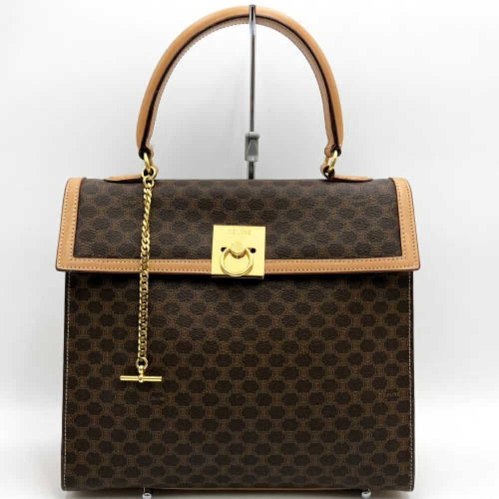 Celine Turnlock Macadam Pattern Brown - image 1